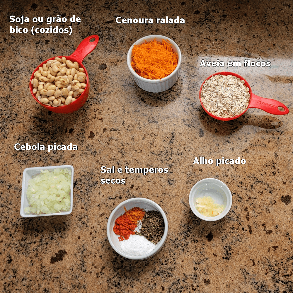 ingredientes para bolinho empanado vegano vegano1
